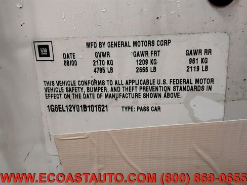 Used 2001 Cadillac Eldorado ESC w/ Comfort/Convenience Pkg image 16