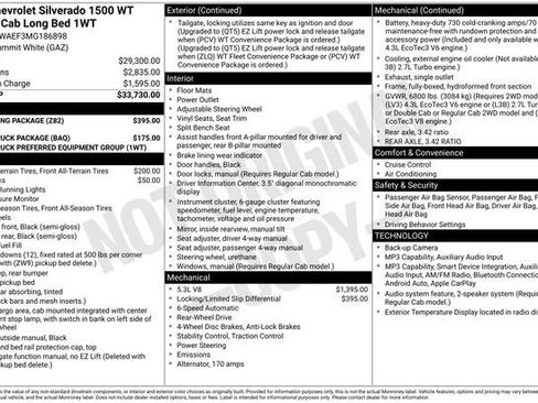 Used 2021 Chevrolet Silverado 1500 W/T w/ Trailering Package RWD image 6