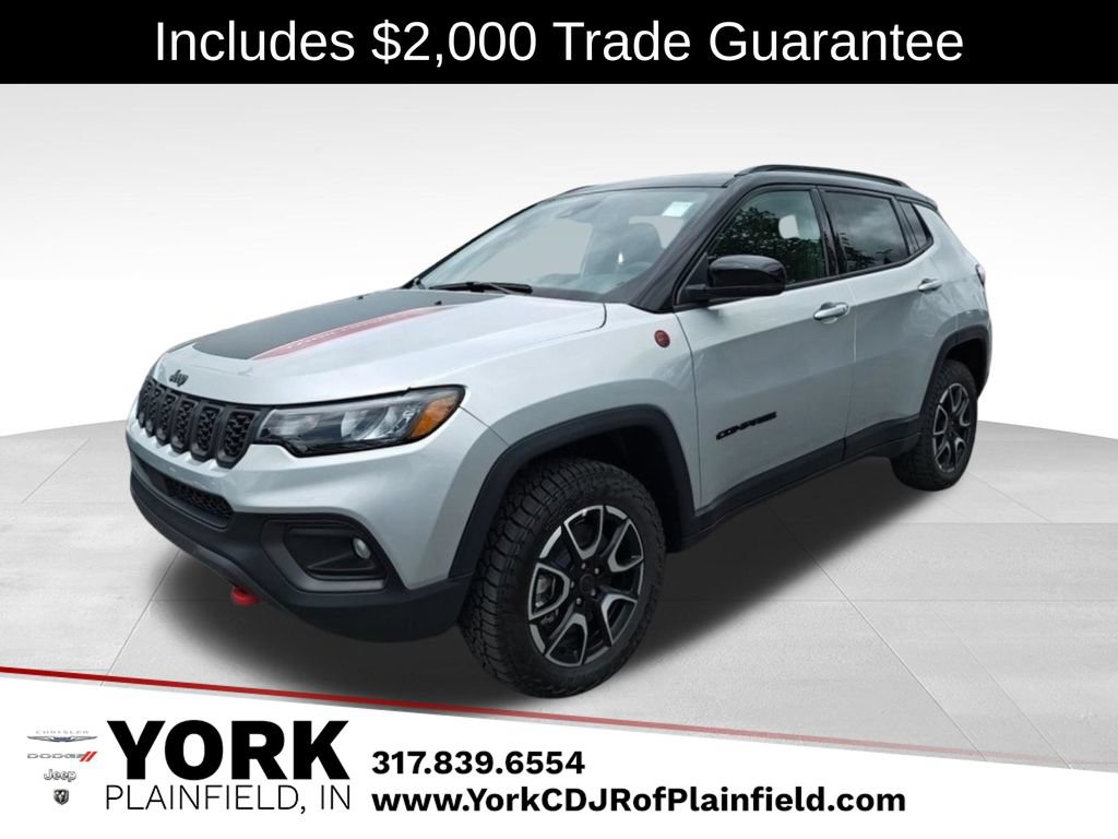 New 2026 Jeep Compass Trailhawk w/ Sun, Sound & Navigation Group AWD/4WD 360° Tour