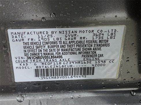 New 2025 Nissan Versa S w/ Trunk Package image 21