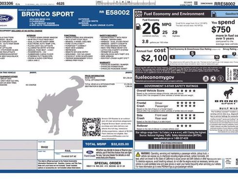 Used 2024 Ford Bronco Sport Big Bend AWD/4WD image 21