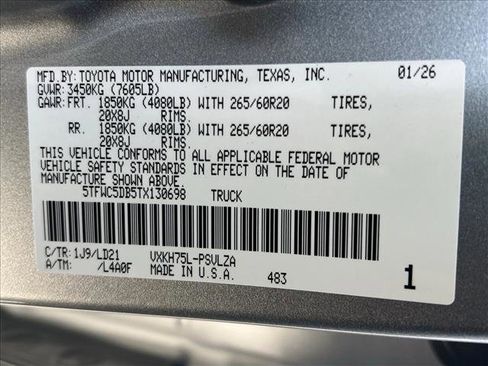 New 2026 Toyota Tundra Limited image 20