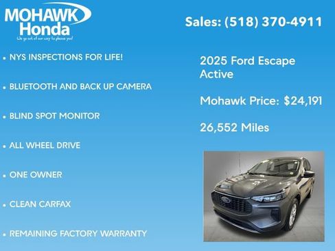 Used 2025 Ford Escape Active AWD/4WD image 7