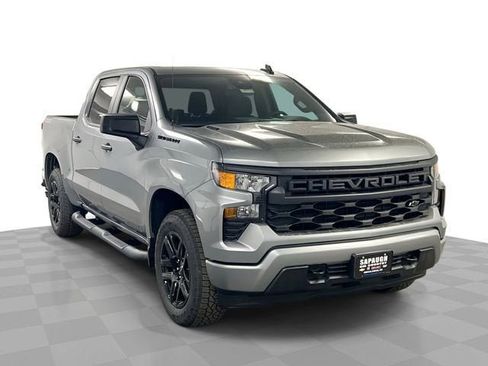 New 2026 Chevrolet Silverado 1500 Custom w/ Turbomax Blackout Package AWD/4WD image 1