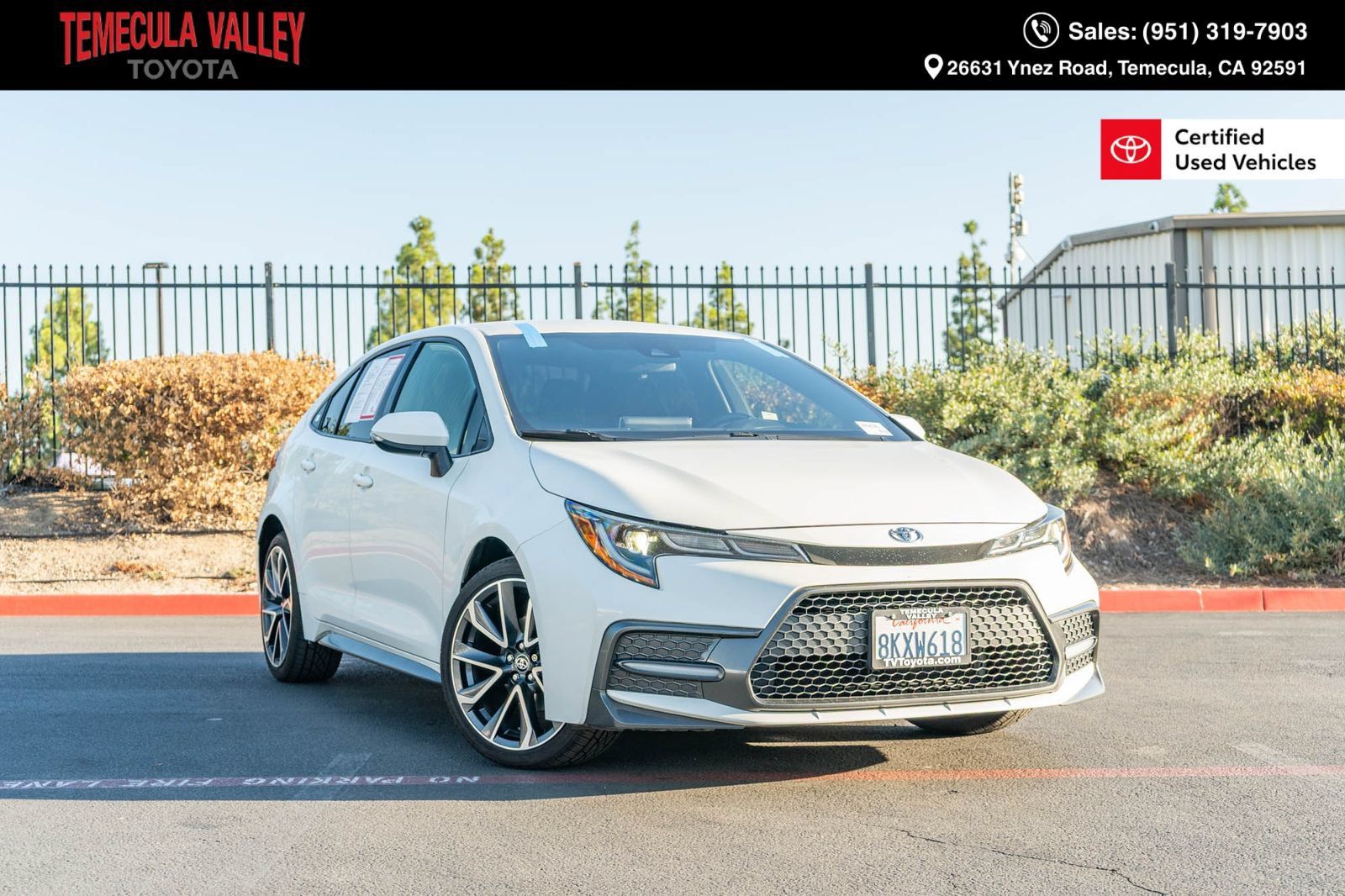Certified 2020 Toyota Corolla SE w/ Carpet Mat Package (TMS) FWD image 1