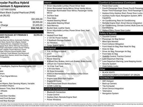 Certified 2024 Chrysler Pacifica Premium FWD image 24