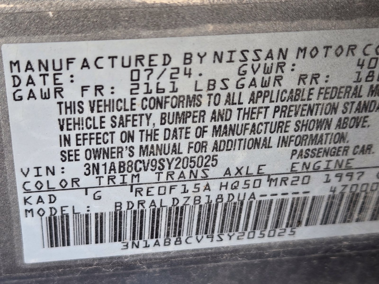 Used 2025 Nissan Sentra SV FWD image 13