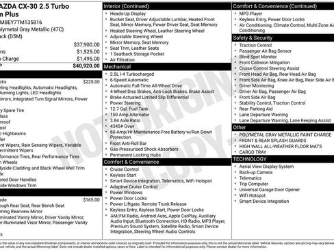New 2026 MAZDA CX-30 2.5 Turbo w/ Premium Plus Pkg image 36