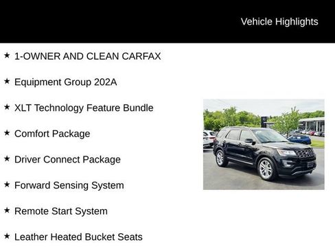 Used 2017 Ford Explorer XLT w/ Equipment Group 202A FWD image 5