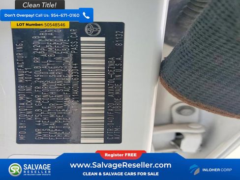 Used 2022 Toyota Camry LE FWD image 16