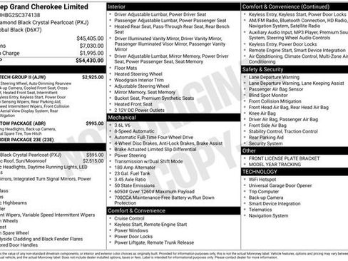 New 2025 Jeep Grand Cherokee Limited w/ Luxury Tech Group II AWD/4WD image 17