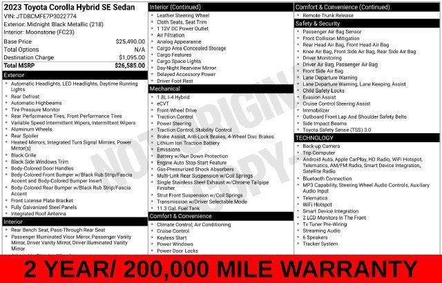 Used 2023 Toyota Corolla SE FWD image 9