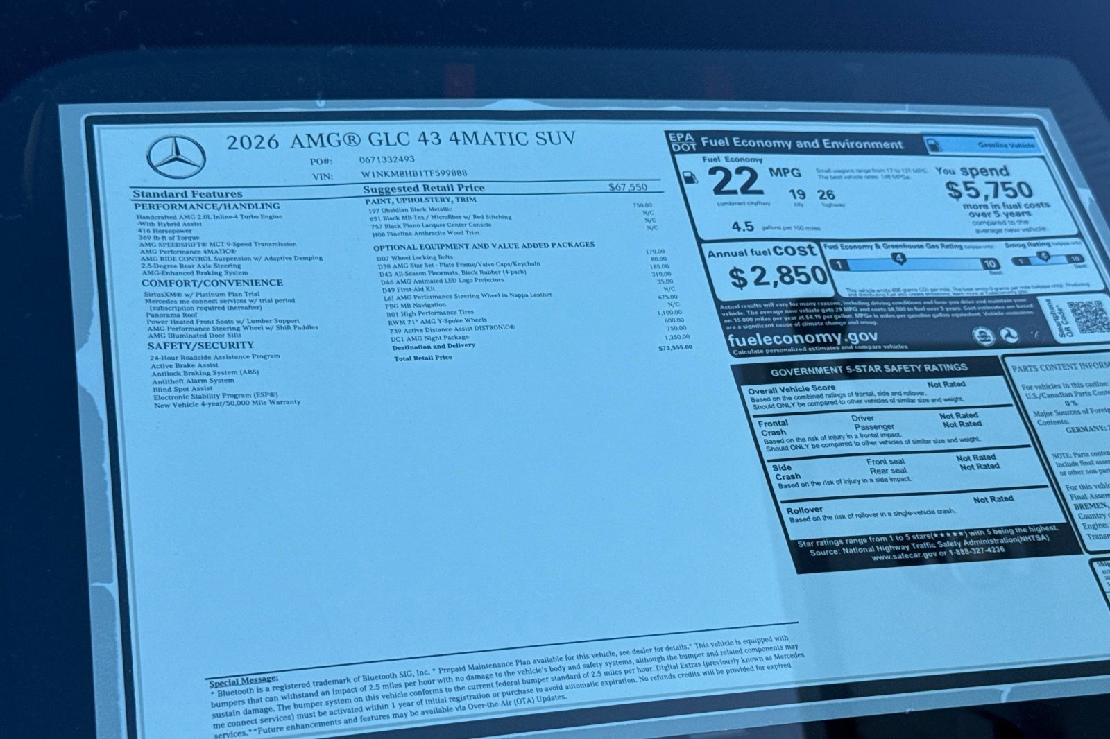 New 2026 Mercedes-Benz GLC 43 AMG 4MATIC image 30