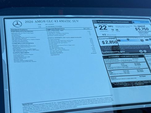 New 2026 Mercedes-Benz GLC 43 AMG 4MATIC image 30