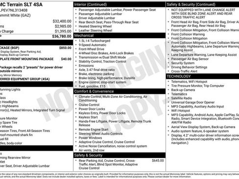 Used 2022 GMC Terrain SLT w/ Tech Package FWD image 8
