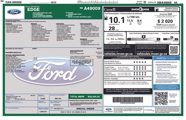 Used 2022 Ford Edge SEL w/ Cold Weather Package AWD/4WD image 5