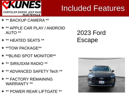 Used 2023 Ford Escape ST-Line AWD/4WD image 2