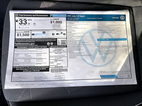 New 2026 Volkswagen Jetta Sport image 19