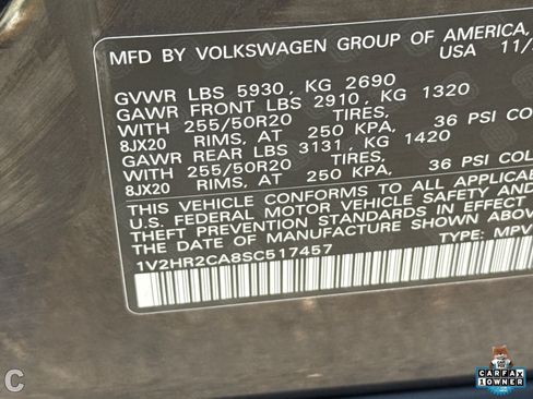 Used 2025 Volkswagen Atlas SE AWD/4WD image 32