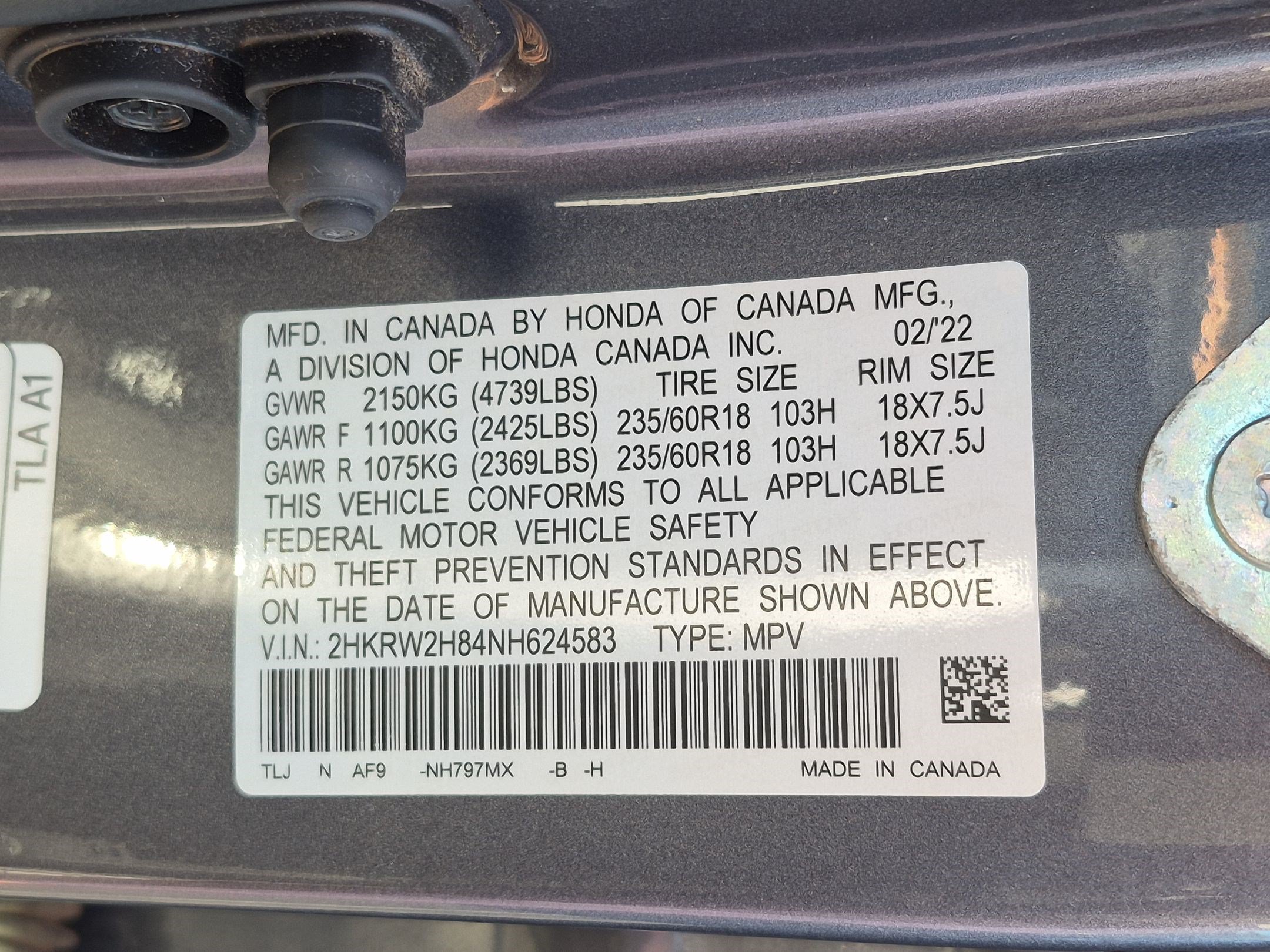 Certified 2022 Honda CR-V EX-L image 34