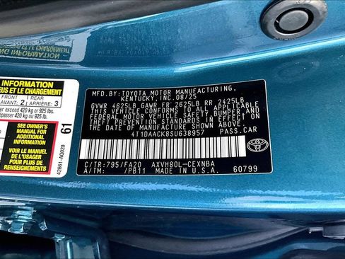 Used 2025 Toyota Camry LE FWD image 19