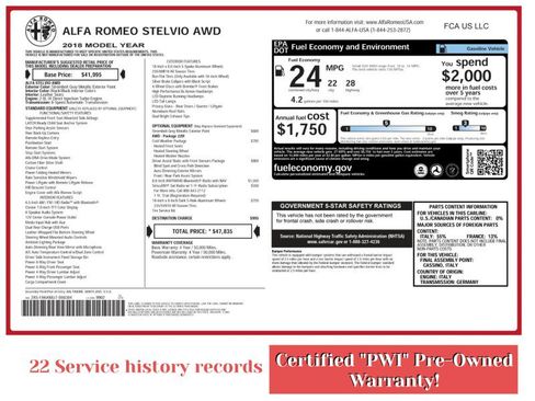 Used 2018 Alfa Romeo Stelvio AWD image 2