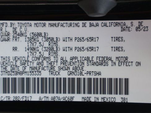 Certified 2023 Toyota Tacoma TRD Sport AWD/4WD image 27