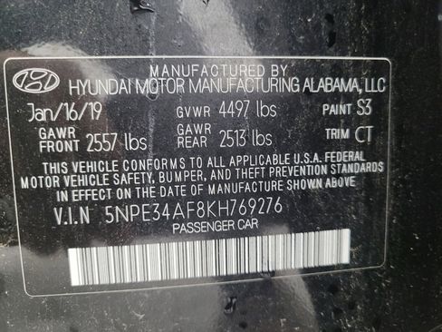 Used 2019 Hyundai Sonata Sport w/ Tech Package 03 FWD image 33