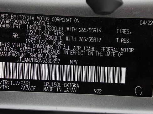 Used 2022 Lexus GX 460 Premium w/ Accessory Package AWD/4WD image 92