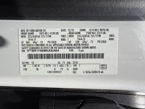 Used 2021 Ford Transit 250 Low Roof w/ Exterior Upgrade Package RWD image 27