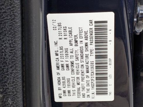 Used 2012 Honda Accord LX image 22