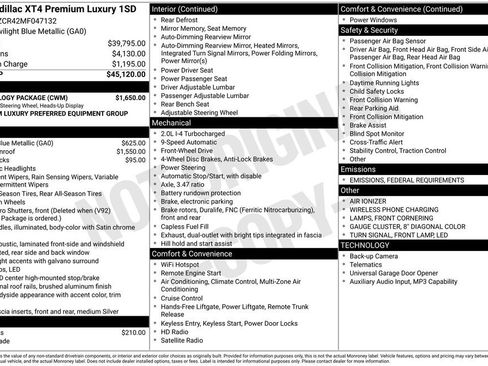 Used 2021 Cadillac XT4 Premium Luxury w/ Technology Package image 4