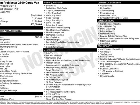 Used 2023 RAM ProMaster 2500 FWD image 2