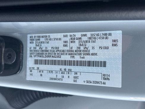 Certified 2024 Ford F150 XLT w/ Equipment Group 302A MID AWD/4WD image 34