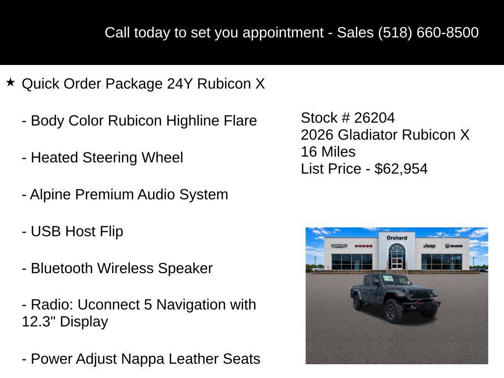 New 2026 Jeep Gladiator Rubicon AWD/4WD image 10