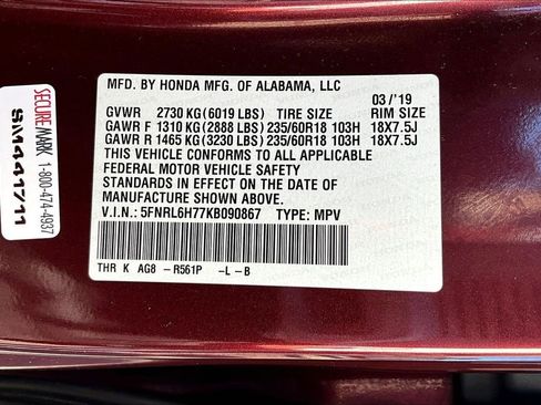 Used 2019 Honda Odyssey EX-L image 37