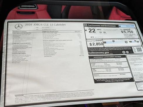 New 2026 Mercedes-Benz CLE 53 AMG 4MATIC Cabriolet image 20