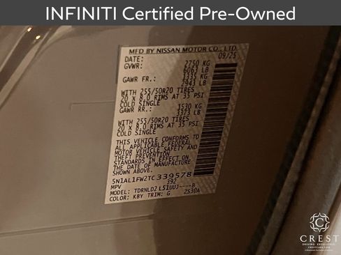 Certified 2026 INFINITI QX60 Sport w/ Dark Cargo Package image 32