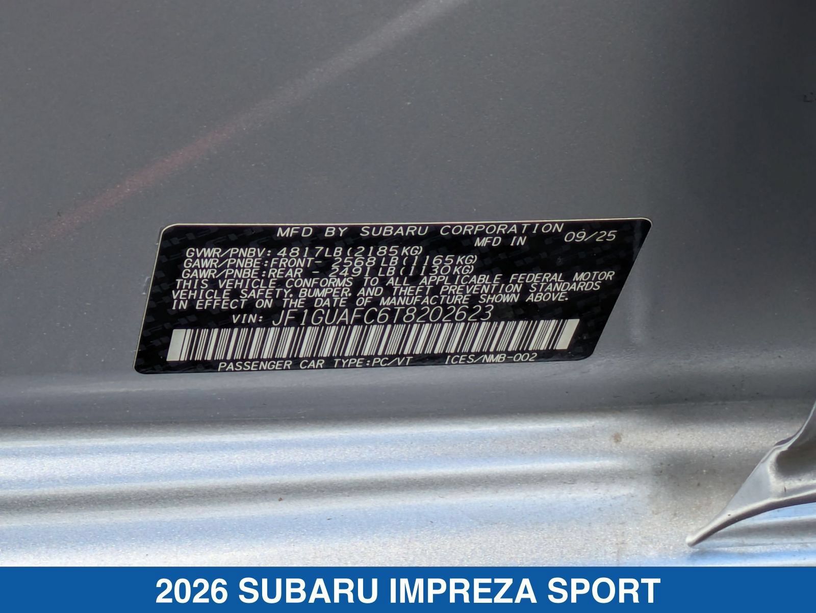 Certified 2026 Subaru Impreza 2.0i Sport AWD/4WD image 38