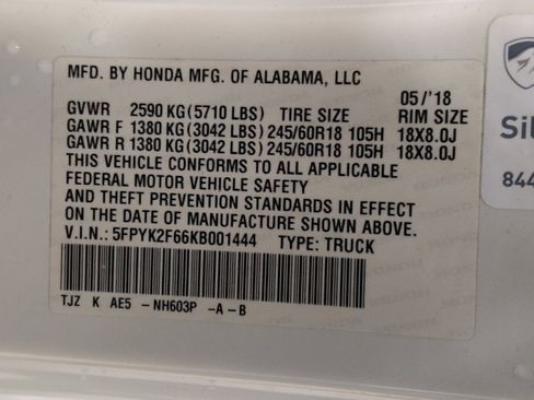 Used 2019 Honda Ridgeline RTL-T image 33