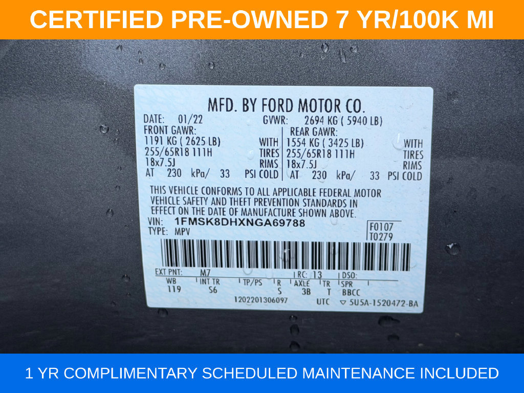 Used 2022 Ford Explorer XLT w/ Equipment Group 202A AWD/4WD image 35