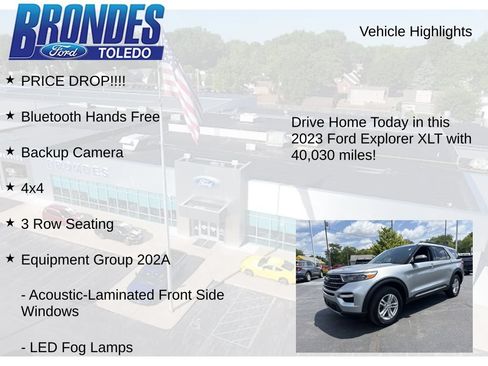 Used 2023 Ford Explorer XLT w/ Equipment Group 202A AWD/4WD image 5