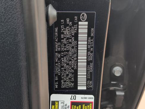 Certified 2020 Lexus ES 350 w/ Premium Package FWD image 30
