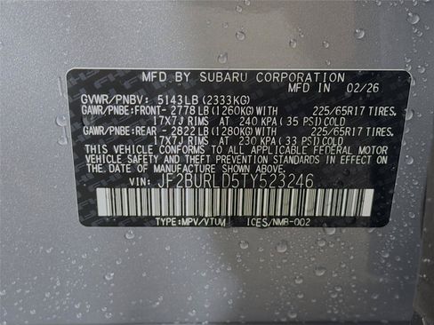 New 2026 Subaru Outback Wilderness AWD/4WD image 32