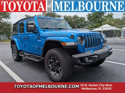 Used 2022 Jeep Wrangler Unlimited Rubicon 4xe w/ Steel Bumper Group AWD/4WD image 1