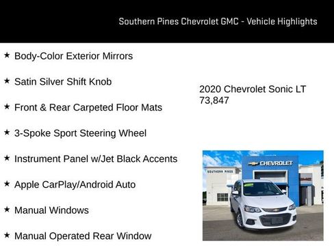 Used 2020 Chevrolet Sonic LT image 18