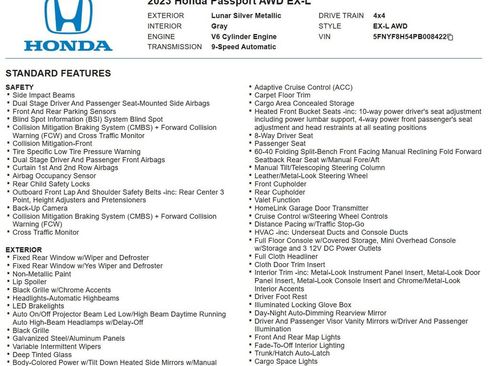 Used 2023 Honda Passport EX-L image 9