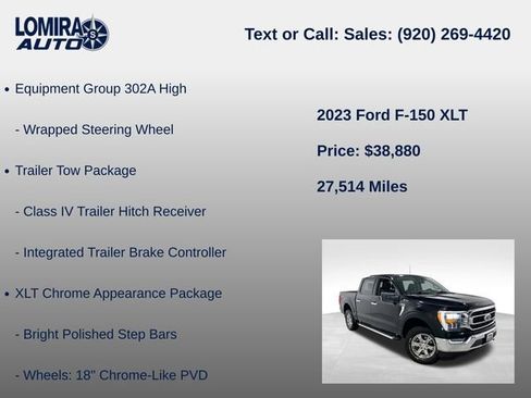 Used 2023 Ford F150 XLT w/ Equipment Group 302A High AWD/4WD image 21
