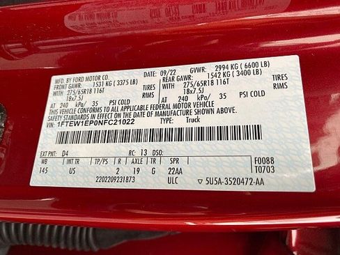 Used 2022 Ford F150 XLT w/ Equipment Group 302A High image 58