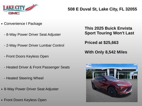 Used 2025 Buick Envista Sport Touring w/ Convenience I Package FWD image 8